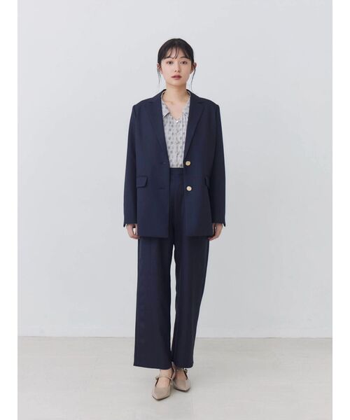 TONAL(トーナル)の「TLモノグラムボウタイプリーツブラウス(シャツ/ブラウス・レディース・ベージュ/ブラック・MEDIUM)」の13枚目の写真