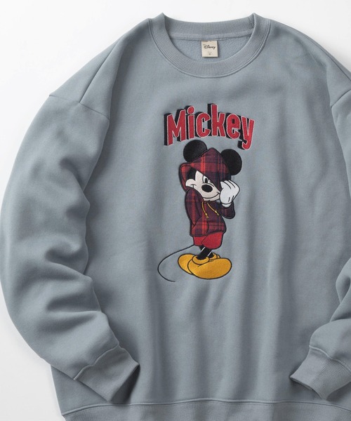 Disney(ディズニー)の「【71】別注【Disney/ディズニー】ミッキーマウス/ミニーマウス/ルシファー/ズートピア/サガラ刺繍 アップリケ 裏起毛 クルーネックスウェット/ユニセックス/レディース/メンズ(スウェット・レディース・グレー系1/グレー系/ブラック/グレー/ブラック系1/ブラック系/ブルー/ベージュ/グレー系2/ブラック系3/ブラウン/ブラック系2/ホワイト/ベージュ系/ブラック系5/ブラック系4・M/XL/L)」の16枚目の写真