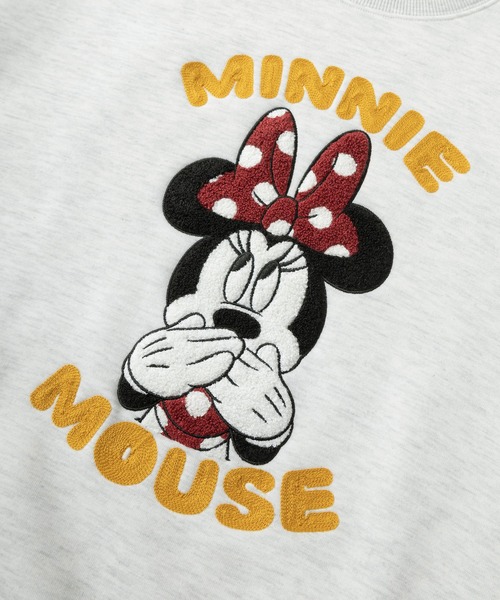 Disney(ディズニー)の「【71】別注【Disney/ディズニー】ミッキーマウス/ミニーマウス/ルシファー/ズートピア/サガラ刺繍 アップリケ 裏起毛 クルーネックスウェット/ユニセックス/レディース/メンズ(スウェット・レディース・グレー系1/グレー系/ブラック/グレー/ブラック系1/ブラック系/ブルー/ベージュ/グレー系2/ブラック系3/ブラウン/ブラック系2/ホワイト/ベージュ系/ブラック系5/ブラック系4・M/XL/L)」の17枚目の写真