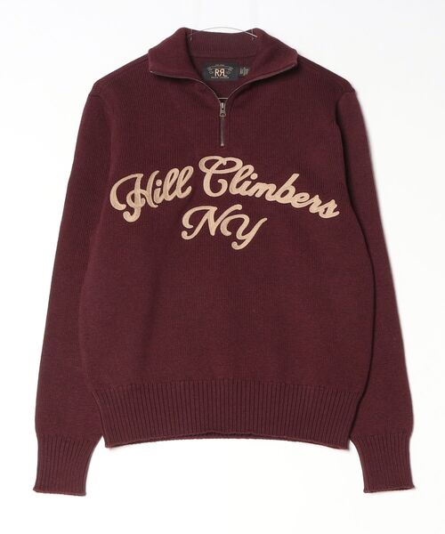 RRL(ダブル アール エル)の「エンブロイダリー ウール クォータージップ セーター(ニット/セーター・メンズ・レッド・XS/XL/S/M/L)」の6枚目の写真