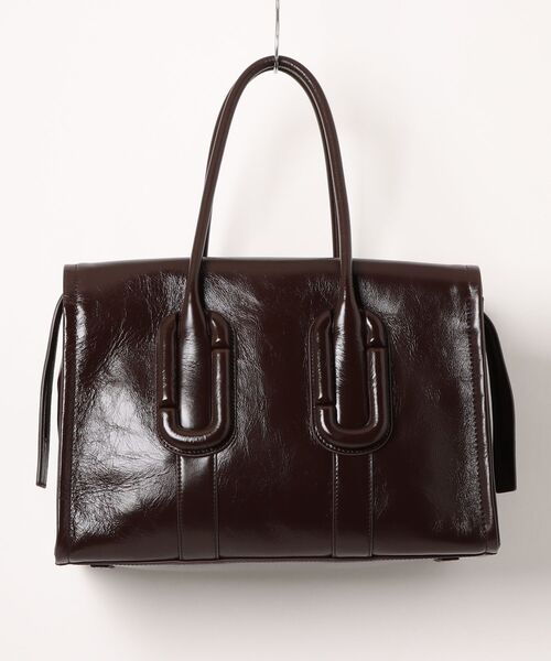 MARC JACOBS(マークジェイコブス)の「THE CRINKLE BABE CITY TOTE/ザ クリンクル ベイブ シティ トート バッグ(ショルダーバッグ・レディース・ダークブラウン・ONE SIZE)」の7枚目の写真