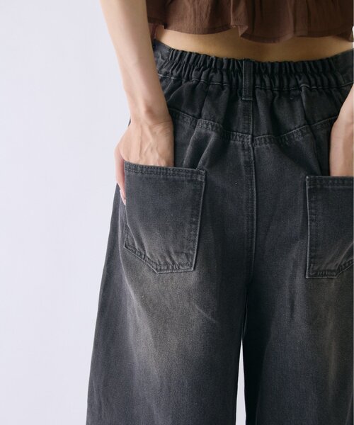 goocy(グーシー)の「裾フリンジカーブデニム(デニムパンツ・レディース・ブルー/ブラック・SMALL/MEDIUM)」の12枚目の写真