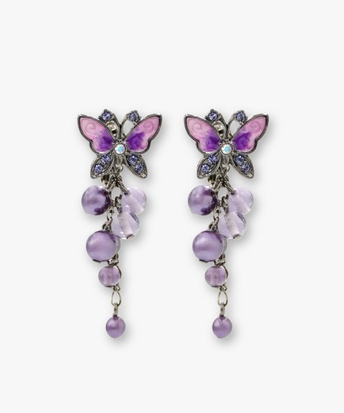 ANNA SUI(アナスイ)の「カラントモチーフ イヤリング(イヤリング・レディース・パープル/レッド・ONE SIZE)」の1枚目の写真