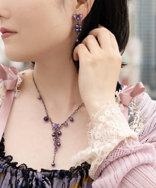 ANNA SUI(アナスイ)の「カラントモチーフ イヤリング(イヤリング・レディース・パープル/レッド・ONE SIZE)」の16枚目の写真