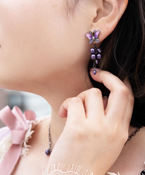 ANNA SUI(アナスイ)の「カラントモチーフ イヤリング(イヤリング・レディース・パープル/レッド・ONE SIZE)」の17枚目の写真