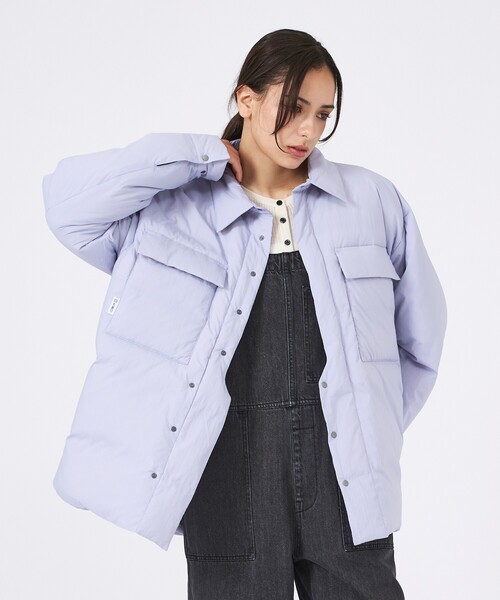 KWD(ケーダブルディー)の「【KWD/ケーダブルディー】ライトダウンシャツジャケット/ LIGHT DOWN SHIRTS JACKET/アウター/ダウン(ダウンジャケット/コート・レディース・ラベンダー/レモンイエロー/ブラック/アイボリー・フリー)」の1枚目の写真