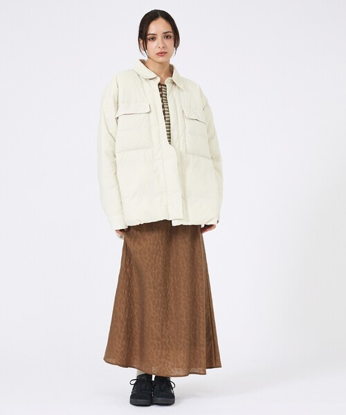 KWD(ケーダブルディー)の「【KWD/ケーダブルディー】ライトダウンシャツジャケット/ LIGHT DOWN SHIRTS JACKET/アウター/ダウン(ダウンジャケット/コート・レディース・ラベンダー/レモンイエロー/ブラック/アイボリー・フリー)」の7枚目の写真