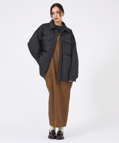 KWD(ケーダブルディー)の「【KWD/ケーダブルディー】ライトダウンシャツジャケット/ LIGHT DOWN SHIRTS JACKET/アウター/ダウン(ダウンジャケット/コート・レディース・ラベンダー/レモンイエロー/ブラック/アイボリー・フリー)」の10枚目の写真