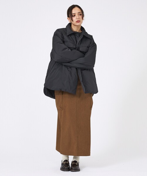 KWD(ケーダブルディー)の「【KWD/ケーダブルディー】ライトダウンシャツジャケット/ LIGHT DOWN SHIRTS JACKET/アウター/ダウン(ダウンジャケット/コート・レディース・ラベンダー/レモンイエロー/ブラック/アイボリー・フリー)」の11枚目の写真