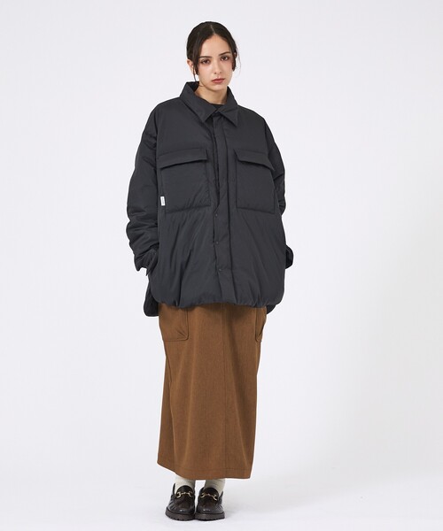 KWD(ケーダブルディー)の「【KWD/ケーダブルディー】ライトダウンシャツジャケット/ LIGHT DOWN SHIRTS JACKET/アウター/ダウン(ダウンジャケット/コート・レディース・ラベンダー/レモンイエロー/ブラック/アイボリー・フリー)」の14枚目の写真
