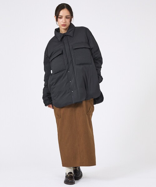 KWD(ケーダブルディー)の「【KWD/ケーダブルディー】ライトダウンシャツジャケット/ LIGHT DOWN SHIRTS JACKET/アウター/ダウン(ダウンジャケット/コート・レディース・ラベンダー/レモンイエロー/ブラック/アイボリー・フリー)」の15枚目の写真