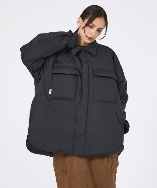 KWD(ケーダブルディー)の「【KWD/ケーダブルディー】ライトダウンシャツジャケット/ LIGHT DOWN SHIRTS JACKET/アウター/ダウン(ダウンジャケット/コート・レディース・ラベンダー/レモンイエロー/ブラック/アイボリー・フリー)」の16枚目の写真