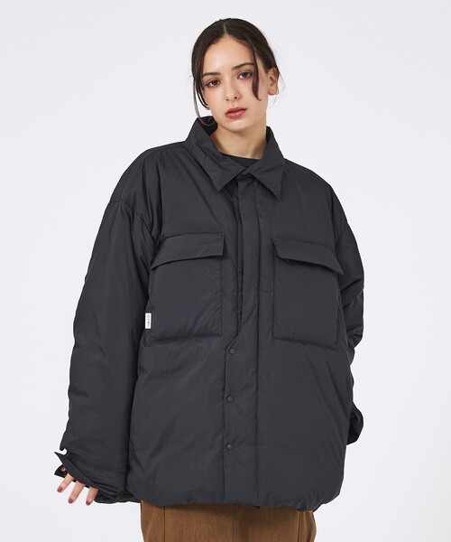KWD(ケーダブルディー)の「【KWD/ケーダブルディー】ライトダウンシャツジャケット/ LIGHT DOWN SHIRTS JACKET/アウター/ダウン(ダウンジャケット/コート・レディース・ラベンダー/レモンイエロー/ブラック/アイボリー・フリー)」の17枚目の写真