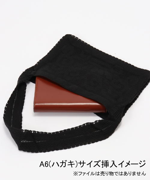 Nananita(ナナニータ)の「nananita/ナナニータ FOUNTAIN CROCHET BAG MP001-00004/00002(クラッチバッグ・レディース・ホワイト/ブラック・FREE)」の6枚目の写真