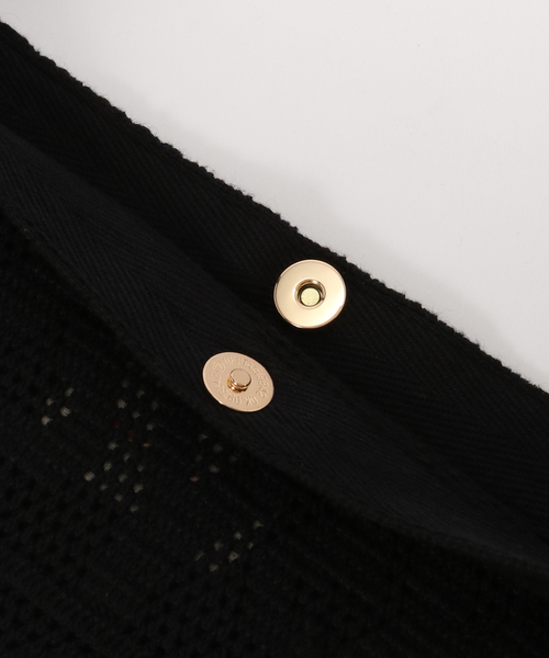 Nananita(ナナニータ)の「nananita/ナナニータ FOUNTAIN CROCHET BAG MP001-00004/00002(クラッチバッグ・レディース・ホワイト/ブラック・FREE)」の7枚目の写真