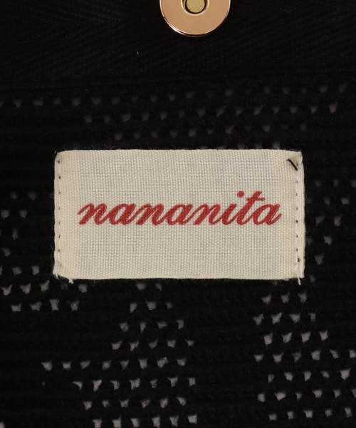 Nananita(ナナニータ)の「nananita/ナナニータ FOUNTAIN CROCHET BAG MP001-00004/00002(クラッチバッグ・レディース・ホワイト/ブラック・FREE)」の8枚目の写真
