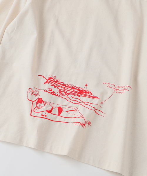 Ets.MATERIAUX(マテリオ)の「C.Bongrand × ETS.MATERIAUX Embroidery シャツ(シャツ/ブラウス・メンズ・ブラウン/アイボリー/オートミール/チョコ・MEDIUM/LARGE)」の17枚目の写真