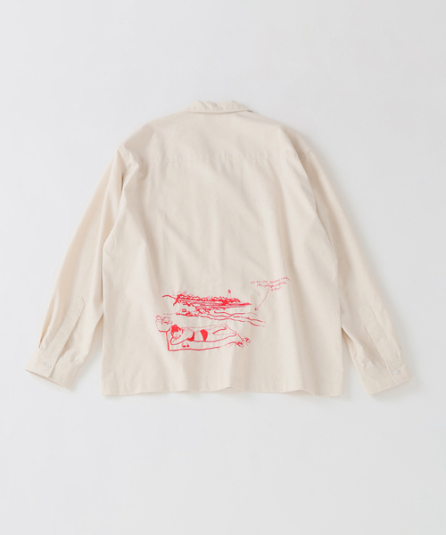Ets.MATERIAUX(マテリオ)の「C.Bongrand × ETS.MATERIAUX Embroidery シャツ(シャツ/ブラウス・メンズ・ブラウン/アイボリー/オートミール/チョコ・MEDIUM/LARGE)」の16枚目の写真