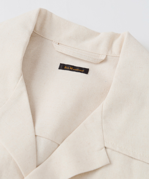 Ets.MATERIAUX(マテリオ)の「C.Bongrand × ETS.MATERIAUX Embroidery シャツ(シャツ/ブラウス・メンズ・ブラウン/アイボリー/オートミール/チョコ・MEDIUM/LARGE)」の14枚目の写真
