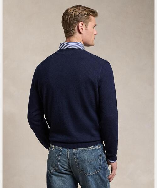 POLO RALPH LAUREN（ポロ ラルフ ローレン）の「ウォッシャブル ウール Vネック セーター（ニット/セーター・メンズ・ブルー・XS/L/M/S）」の5枚目の写真