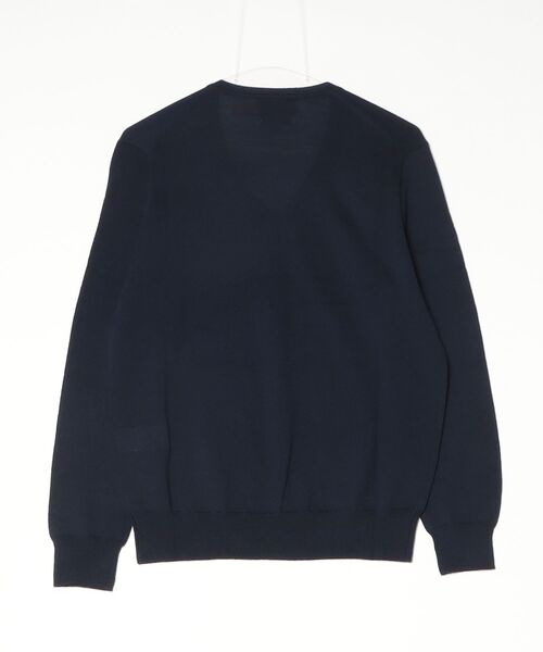 POLO RALPH LAUREN（ポロ ラルフ ローレン）の「ウォッシャブル ウール Vネック セーター（ニット/セーター・メンズ・ブルー・XS/L/M/S）」の2枚目の写真