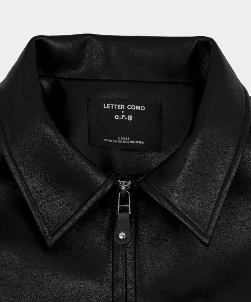 LETTERCOMO(レテルコモ)の「チェストレザージャケットブラック(ライダースジャケット・レディース・ブラック・MEDIUM/LARGE)」の3枚目の写真
