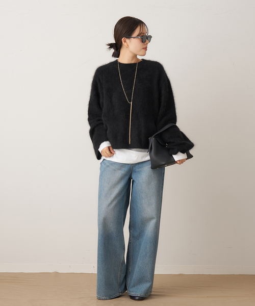 plage(プラージュ)の「《WEB限定追加》Fur Essential ニット(ニット/セーター・レディース・ブラック・FREE)」の21枚目の写真