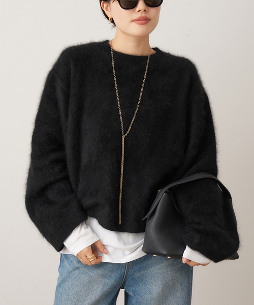 plage(プラージュ)の「《WEB限定追加》Fur Essential ニット(ニット/セーター・レディース・ブラック・FREE)」の22枚目の写真