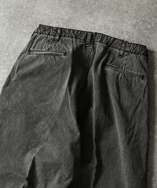 JOURNAL STANDARD J.S HOMESTEAD（ジャーナルスタンダードホームステッド）の「J.S.Homestead / ピグメント キャンバス バレル パンツ（その他パンツ・メンズ・キャメル/ブラック・MEDIUM/LARGE）」の7枚目の写真