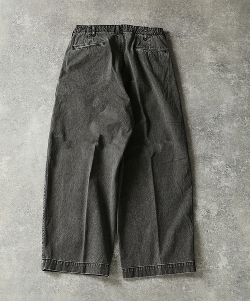 JOURNAL STANDARD J.S HOMESTEAD（ジャーナルスタンダードホームステッド）の「J.S.Homestead / ピグメント キャンバス バレル パンツ（その他パンツ・メンズ・キャメル/ブラック・MEDIUM/LARGE）」の8枚目の写真