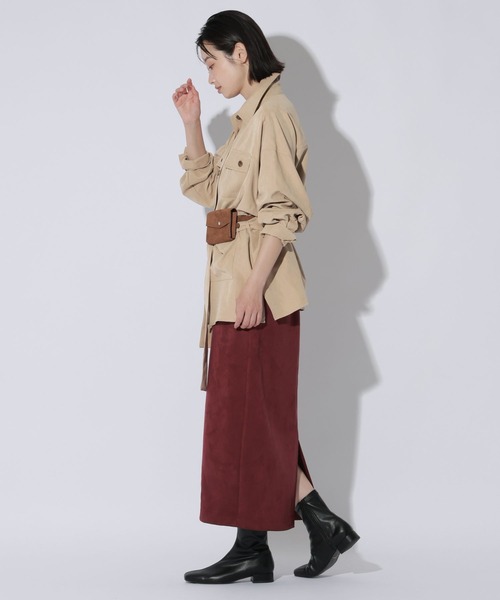 LAKOLE（ラコレ）の「サファリシャツジャケット / 1056145（その他アウター・レディース・ピンク/ブラウン/ベージュ・FREE）」の22枚目の写真