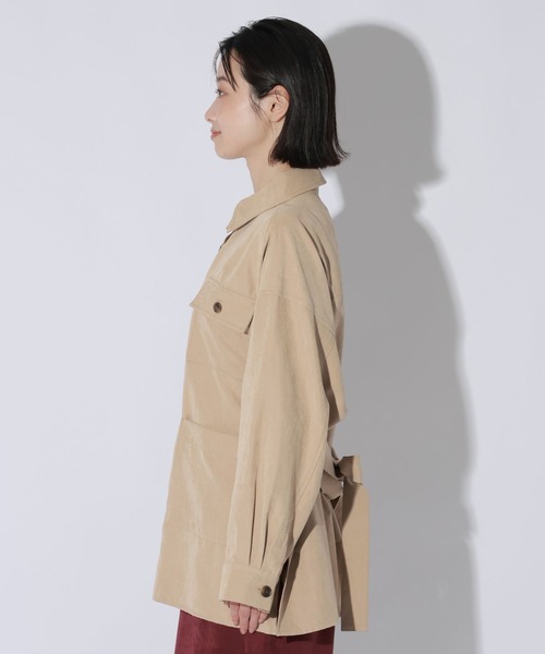 LAKOLE（ラコレ）の「サファリシャツジャケット / 1056145（その他アウター・レディース・ピンク/ブラウン/ベージュ・FREE）」の15枚目の写真