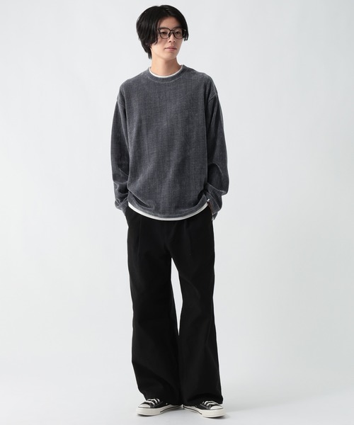 GEORGE'S(ジョージズ)の「ニットトソーレイヤード(Tシャツ/カットソー・メンズ・ベージュ/グレー・MEDIUM/LARGE)」の9枚目の写真