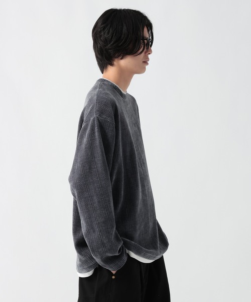 GEORGE'S(ジョージズ)の「ニットトソーレイヤード(Tシャツ/カットソー・メンズ・ベージュ/グレー・MEDIUM/LARGE)」の11枚目の写真