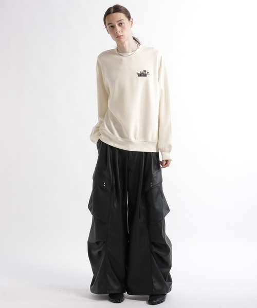 HARE(ハレ)の「フラワーロゴシシュウカット/LS(HARE)(Tシャツ/カットソー・メンズ・ブラック/レッド/ホワイト・FREE)」の15枚目の写真