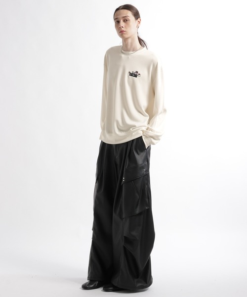 HARE(ハレ)の「フラワーロゴシシュウカット/LS(HARE)(Tシャツ/カットソー・メンズ・ブラック/レッド/ホワイト・FREE)」の16枚目の写真