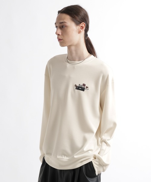 HARE(ハレ)の「フラワーロゴシシュウカット/LS(HARE)(Tシャツ/カットソー・メンズ・ブラック/レッド/ホワイト・FREE)」の20枚目の写真