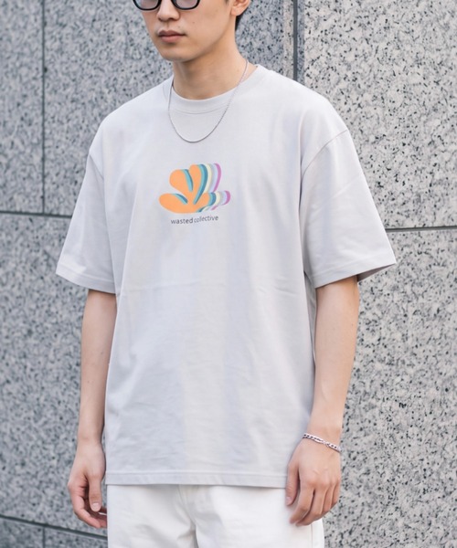 INNOCENT(イノセント)の「【Wasted Collective/ウェイステッド コレクティブ】Icon Rainbow Tee WCSS-ICNRNBW(Tシャツ/カットソー・メンズ・グレー/ブラック/ホワイト・MEDIUM/LARGE/X-LARGE)」の3枚目の写真