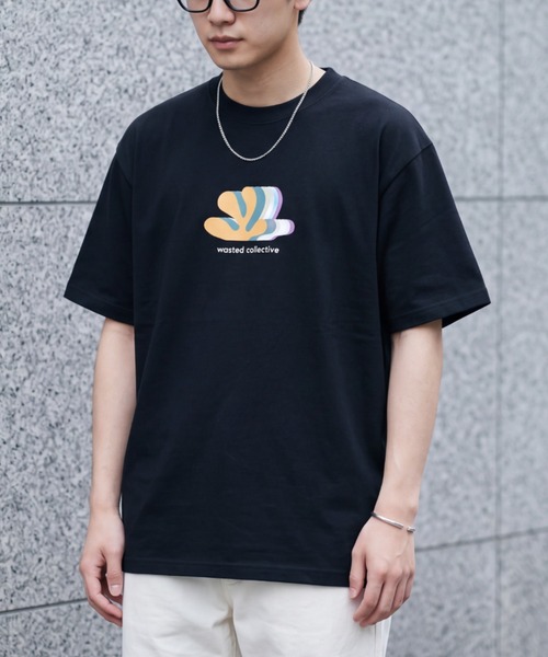 INNOCENT(イノセント)の「【Wasted Collective/ウェイステッド コレクティブ】Icon Rainbow Tee WCSS-ICNRNBW(Tシャツ/カットソー・メンズ・グレー/ブラック/ホワイト・MEDIUM/LARGE/X-LARGE)」の2枚目の写真