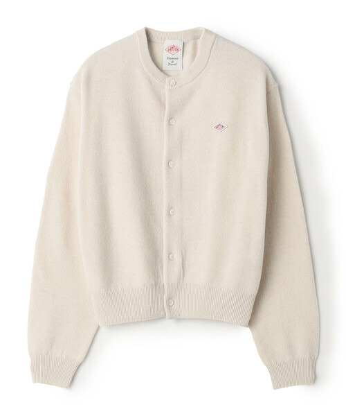 DANTON(ダントン)の「Women's Lambswool Crew Neck Knit Cardigan(ニット/セーター・レディース・ブラウン系その他2/ピンク/オートミール/ライトブルー/イエロー/レッド/ブラック/ブラウン/オフホワイト/ライトグレー/ダークグレー・34/36)」の2枚目の写真