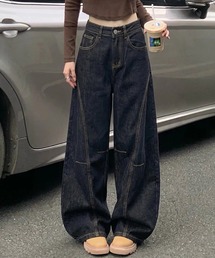 デニムワイドパンツ