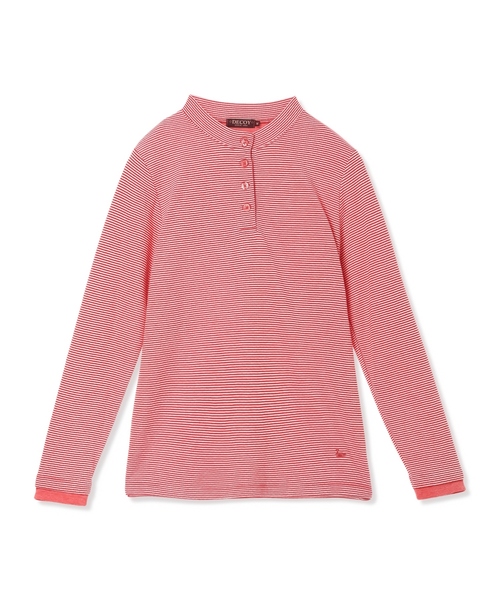 DECOY SINCE 1981(デコイシンスイチキュウハチイチ)の「ヘンリーネックボーダープルオーバー(Tシャツ/カットソー・レディース・レッド/グレー・LL/M/L)」の17枚目の写真