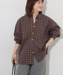 JOURNAL STANDARD relume | ソフトピーチチェックオーバーサイズシャツ(シャツ/ブラウス)