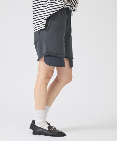 Rouge vif(ルージュヴィフ)の「【IRONING/アイロニング】ロゴスウェットショートパンツ/スエット logo sweat short pt(スウェットパンツ・レディース・チャコールグレー/グレー・フリー)」の10枚目の写真