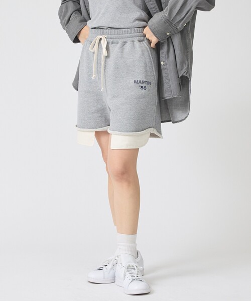 Rouge vif(ルージュヴィフ)の「【IRONING/アイロニング】ロゴスウェットショートパンツ/スエット logo sweat short pt(スウェットパンツ・レディース・チャコールグレー/グレー・フリー)」の19枚目の写真