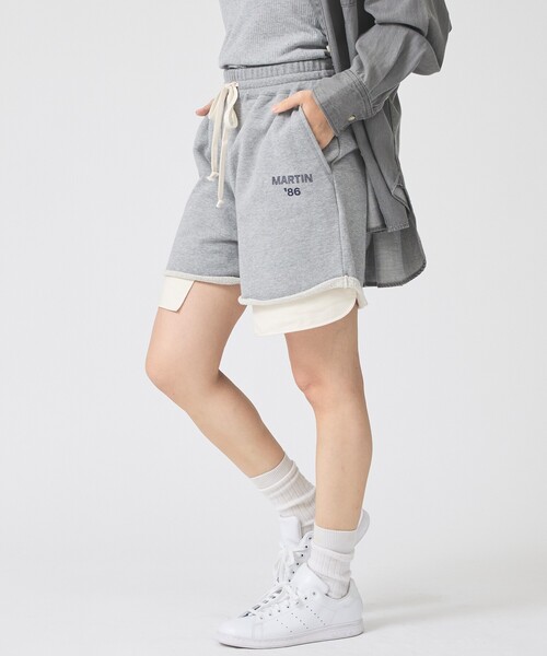 Rouge vif(ルージュヴィフ)の「【IRONING/アイロニング】ロゴスウェットショートパンツ/スエット logo sweat short pt(スウェットパンツ・レディース・チャコールグレー/グレー・フリー)」の20枚目の写真