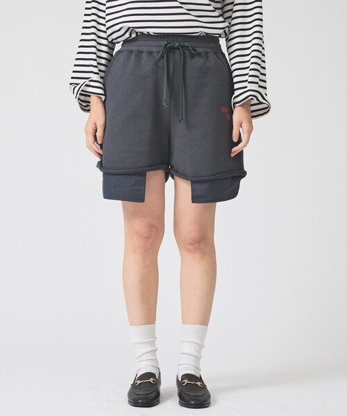 Rouge vif(ルージュヴィフ)の「【IRONING/アイロニング】ロゴスウェットショートパンツ/スエット logo sweat short pt(スウェットパンツ・レディース・チャコールグレー/グレー・フリー)」の22枚目の写真