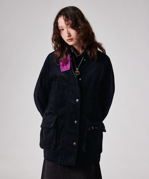 Paul Smith(ポールスミス)の「ウィメンズ "Paul Smith loves Barbour" Beaufort コーデュロイコート / 265901 LCA0433(その他アウター・レディース・ネイビー・10)」の1枚目の写真