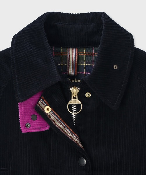 Paul Smith(ポールスミス)の「ウィメンズ "Paul Smith loves Barbour" Beaufort コーデュロイコート / 265901 LCA0433(その他アウター・レディース・ネイビー・10)」の6枚目の写真