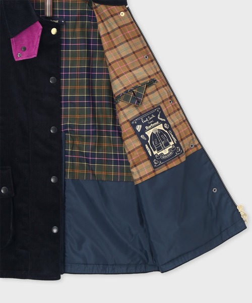 Paul Smith(ポールスミス)の「ウィメンズ "Paul Smith loves Barbour" Beaufort コーデュロイコート / 265901 LCA0433(その他アウター・レディース・ネイビー・10)」の9枚目の写真